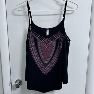 Xhilaration print sleeveless tank top